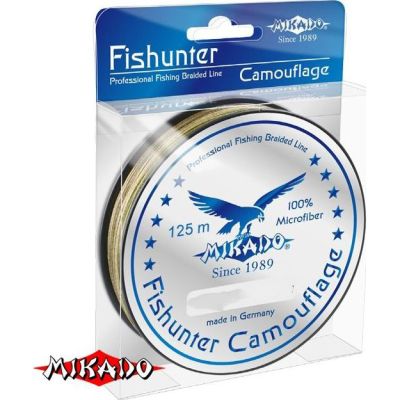 Плетеный шнур Mikado Fishunter Camouflage 125м 0,26мм - 21,50кг