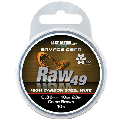 Поводковый материал Savage Gear Raw 49 10m 0.45mm 54893