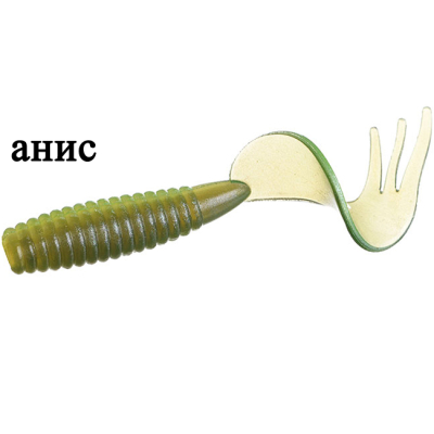 Силиконовая приманка Flagman Trident 2" цв. pearly mint 12pc anis