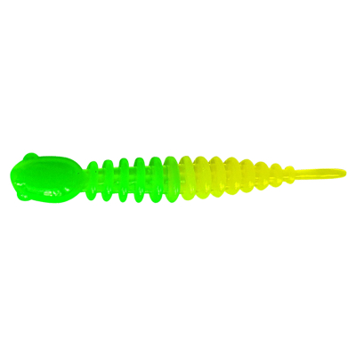 Силиконовая приманка Trout Bait Chub 65 Сыр цв. 28 (Lemon-Green)