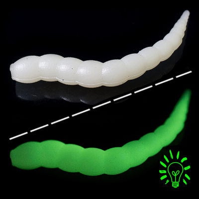 Силиконовая приманка Trout Baits Jara Buf Worm 45 (Bubble Gum) Color #33