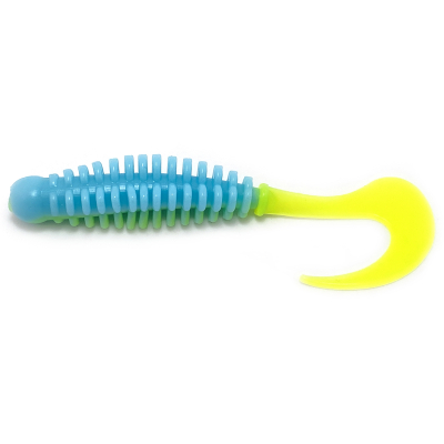Силиконовая приманка Boroda Baits Phantom 160 mm ГОЛУБОЙ/ЛИМОН (Milk Blue/Lemon)