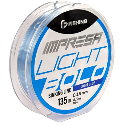 Леска F-Fishing Impresa Light Bolo Light Blue 135м 0,20мм 5,1кг 11lb