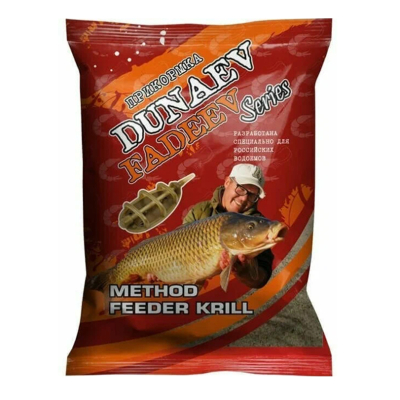 Прикормка "DUNAEV-FADEEV" 1кг Method Feeder Krill (Криль)