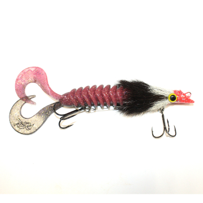 Приманка RSK Fishing MAUS M Diver (диаметр головы 15,5 mm ) 18см 45гр тело цвет 020 бело-черная голова