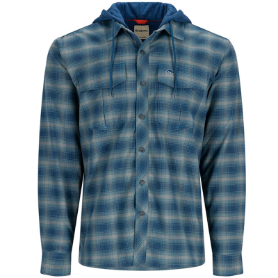 Рубашка Simms Coldweather Hoody, Neptune MC Plaid, M