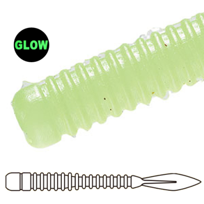 Силиконовая приманка Major Craft Para Worm PW-AJIFLAT 2.3" цв. #059