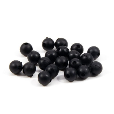 Бусина фидерная Namazu Soft Beads, PVC, d-7 мм, круглая, цв. черный (20 шт.)