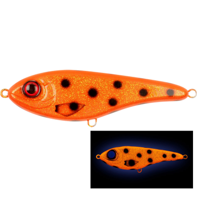 Воблер Strike Pro Buster Jerk Shallow Runner, 150 мм, 64,5 гр. цвет: C662 Hot Orange Bandit, WOLF COLOR (EG-048S#C662) (9932025)