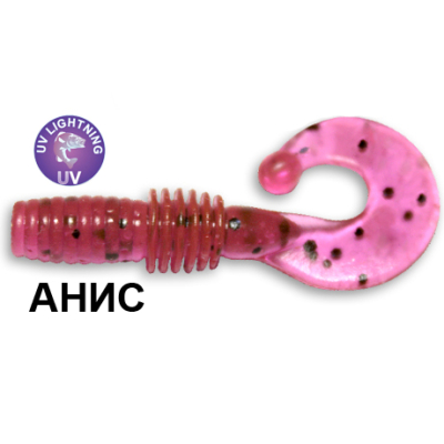 Силиконовая приманка Crazy Fish Power Mace 10-4-13-1 анис цв. purple pepper (пурпурный перец)