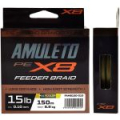 Шнур F-Fishing Amuleto Braid PE X8 Feeder 150m Multicolor 0,14мм 11,3кг/25lb