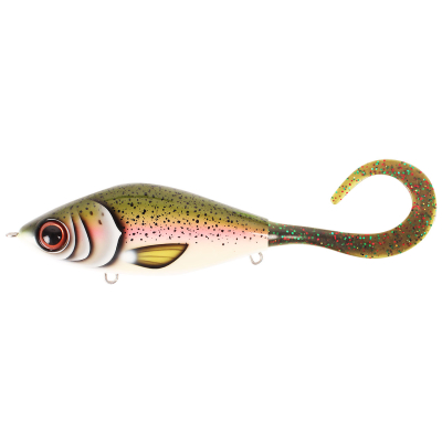 Джеркбейт Strike Pro Guppie тонущий 13,5см 120гр цв. TR-010 Rainbow - Mossgreen Glitter