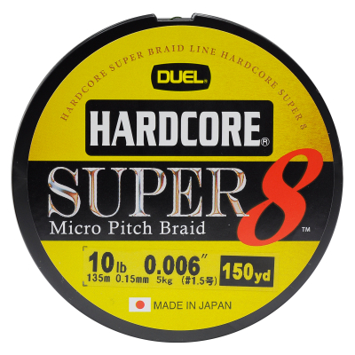 Плетеный шнур Duel PE Hardcore Super 8 Camo 150Yds 50Lbs (0.36mm) R1277-CA