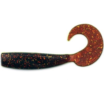 Силиконовая приманка Yaman Lazy Tail Shad 7" цвет #09 - Motor Oil (уп. 3 шт.)