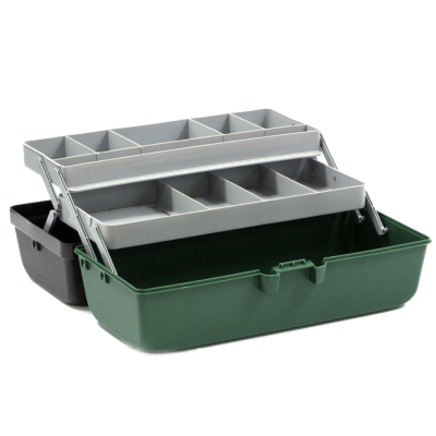 Ящик Nautilus 118-2 Tackle Box 2-tray Green-Grey