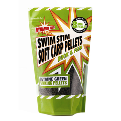 Пелетс Dynamite Baits 500гр. Swim Stim Green 8 мм (DY147) (зеленый плавающий стим) 