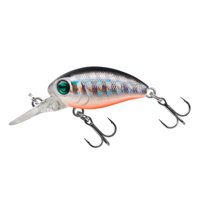 Воблер Sprut Rini Crank D 32F (Floating/32mm/3g/0,9-1,4m/SBK) + Два Одинарных Крючка (S-75M #6)