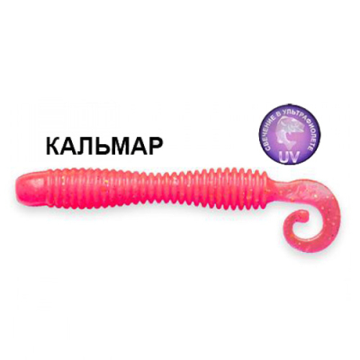 Силиконовая приманка Crazy Fish Active Slug 2" 29-50-37-6 кальмар цв. lollipop (леденец)