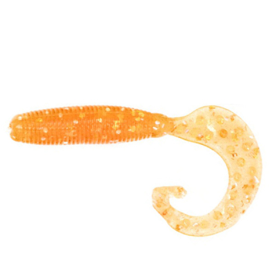 Силиконовая приманка Reins Fat G Tail Grub 3" цв. #413 Chika Chika Orange