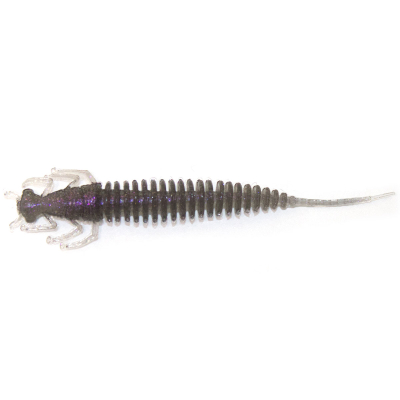 Силиконовая приманка Prizyor River Tiger 2.5" (62mm) цвет 009 Фиолетовая Искра