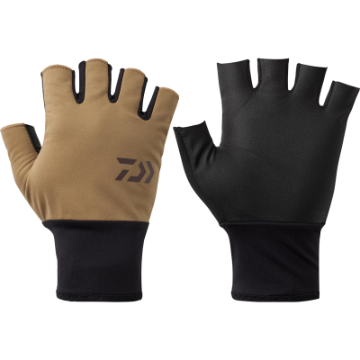 Перчатки Daiwa DG-8125W Windproof Beltless Gloves 5 Cuts [Mocha] L