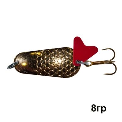 Блесна колеблющаяся Trout Pro Pike 8гр. ( цвет золото )  ( PK-4-G )