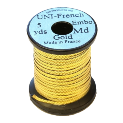 Нить UNI French Embossed Flat Emb. #10 Gold