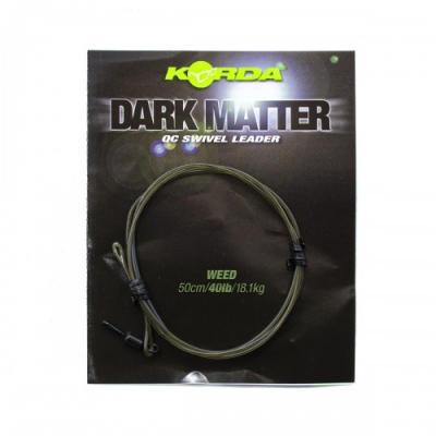 Готовый монтаж Korda Dark Matter Leader QC Swivel 50см Weed 40lb