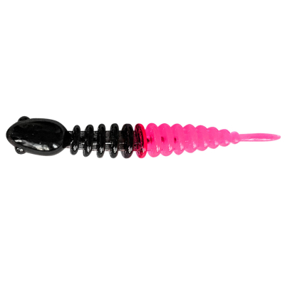 Силиконовая приманка Trout Bait Chub 65 Чеснок цв. 17 (Black-Pink)