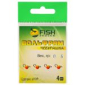 Чебурашка вольфрам Fish Season, вес 1.0 гр, цвет Оранж (уп. 4 шт.)