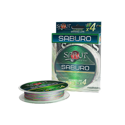 Шнур Sprut Saburo Soft Ultimate Braided Line x4 ( 95m/Multicolor/0,25mm/19,1kg)
