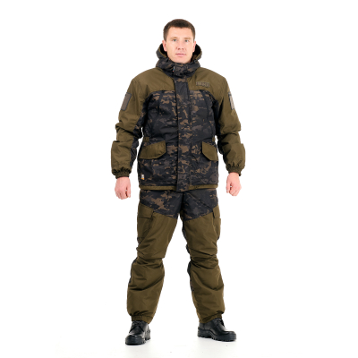 Костюм NovaTex «Горка Осень (-15)» (микрофибра, черный мультикам) 7.62 р-р 44-46, рост 170-176