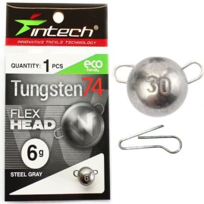 Разборной груз Intech Tungsten 74 Steel Gray PACK (3.5g (40шт))