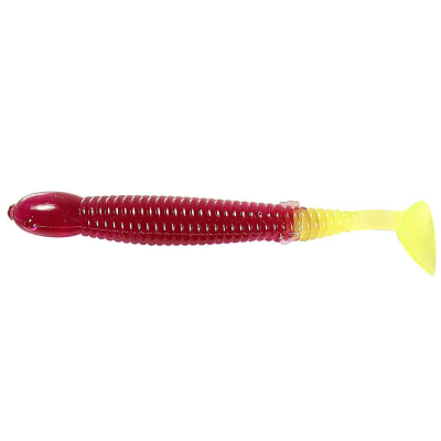 Мягкие приманки B Fish & Tackle PaddleTail 3.25" - Purple Chartreuse Tail