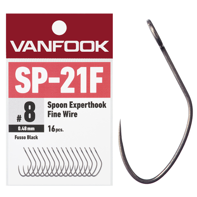 Крючок Vanfook SP-21F Spoon Expert Hook BK #7 Value Pack