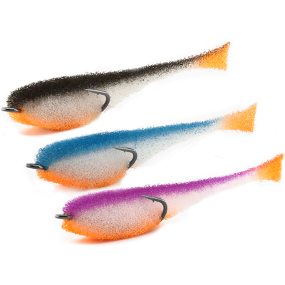 Мормыш MIX Набор Классических Поролоновых рыбок с открытым двойником №1 (цв. 01,02,03) 14 см MPFC14-01