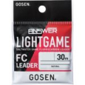 Леска Gosen Answer Light Game FC Leader [Natural] 30m #0.8 (3lb) (4549203027880)