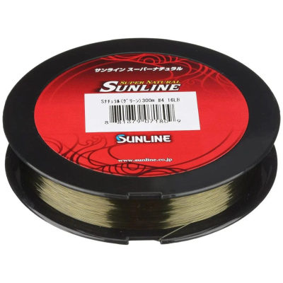 Монофильная леска Sunline Super Natural 300m (green) #1,5/6LB/0,205mm