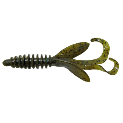 Силиконовая приманка Gene Larew Baby Hoodaddy 3" цв. #110 GREEN PUMPKIN GREEN
