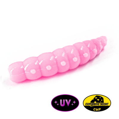 Личинка Rampage Trout Hunting Battle Pupa 1.7" цв.#077 - Bubble Gum UV