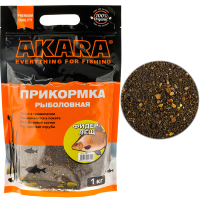 Прикормка Akara Premium Organic 1,0 кг Фидер Лещ