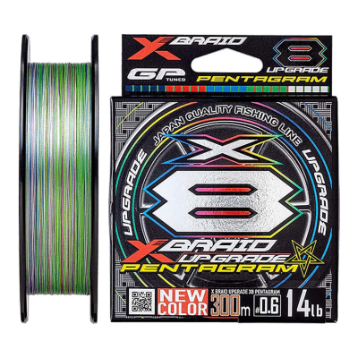 Шнур плетеный YGK X-BRAID UPGRADE X8 Pentagram 300 m 1.2 / 25 lb (4582550713105)