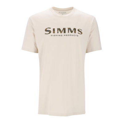 Футболка Simms Logo T-Shirt, Natural, XL