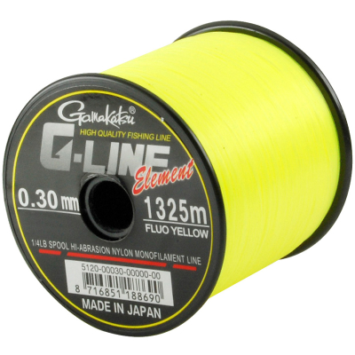 Леска Gamakatsu G-Line Element F-Yellow 0,26mm 1820m