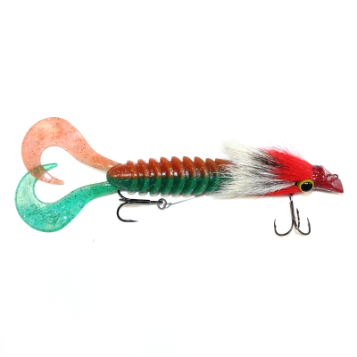 Приманка RSK Fishing MAUS L diver (диаметр головы 18,5 mm) 21см 65гр тело цвет 025 красно-белая голова