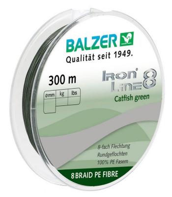 Шнур Balzer Iron Line 8x Green 300м 0,60мм 75,5кг (12667 060)