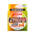 Шнур плетёный Chimera Megastrong Multicolor X4 200m # 0.20mm. 11.4kg.