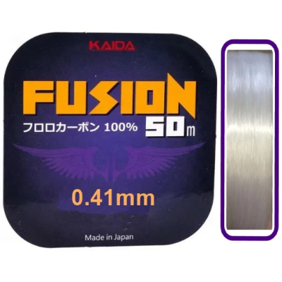 Леска Kaida Fusion 100% FluoroCarbon прозрачная 50м 0,25мм