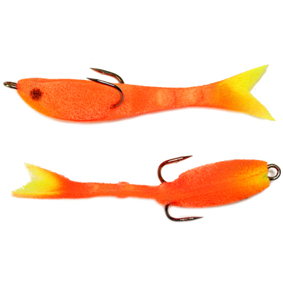 Мормыш Рыбка перфорированная 8 см, цв. 10 оранжевая PFPN8-10 5 шт