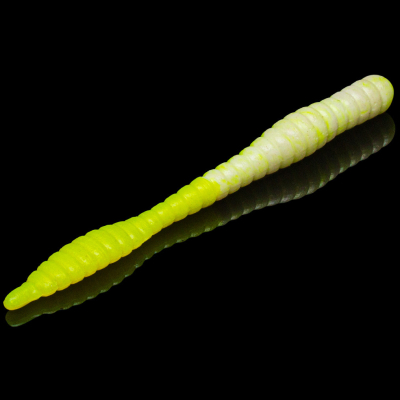 Силиконовая приманка Soorex Pro Soorex Worm 80mm цв. #303 White/Lemon Cheese 6pcs